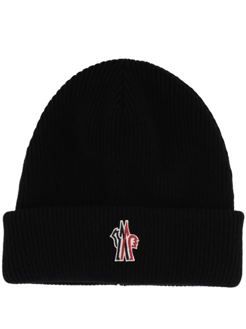 Wool black logo hat Moncler Grenoble | 973B000-06M1115999